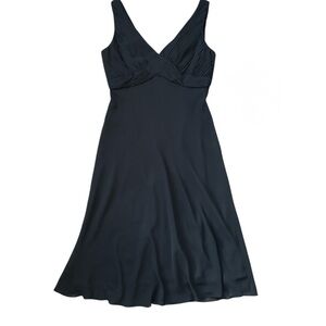 Adrianna Papell Black Pleated Dress